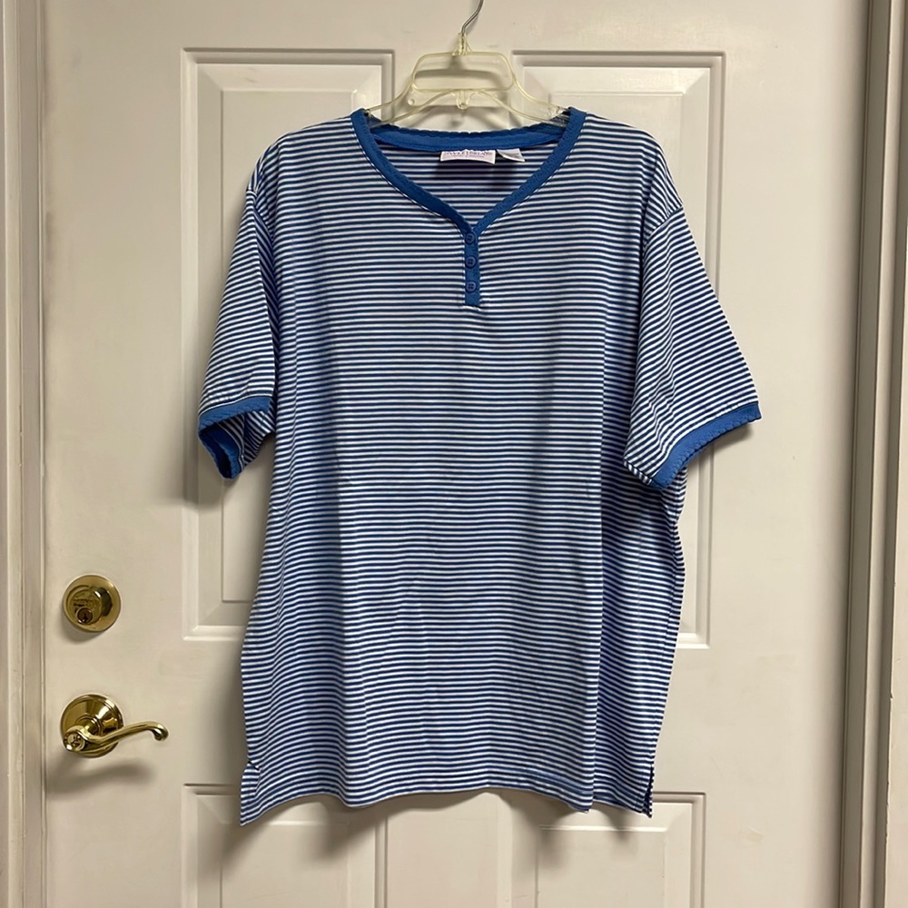 Sweetbriar Blue & White Striped T-shirt